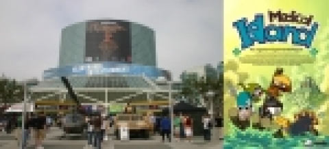 사진은 ‘E3’게임전시회전경(왼쪽) 애니메이션 ‘메디컬아일랜드’(오른쪽)