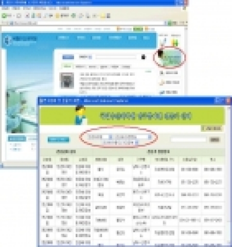 국립수산과학원 홈페이지(www.nfrdi.re.kr) 주메뉴와 연구분야별 전문가 검색결과 예시(연근해어업/어황 및 어장정보)