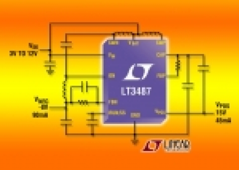 CCD 바이어스를 위한 3mm x 3mm DFN 패키지 형태의 부스트 및 인버팅 DC/DC 컨버터
