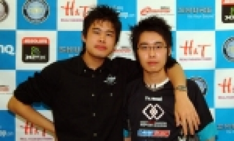 ESWC2006에 한국 대표로 출전하게 되는 노재욱과 조대희