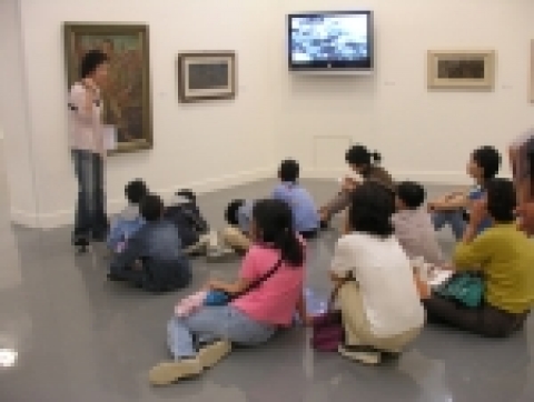 한국미술100년 제1부 교육장면(2005년)