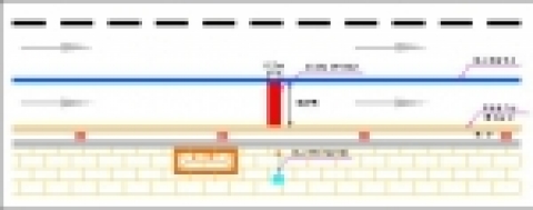 <버스정지표지선 설치계획도>