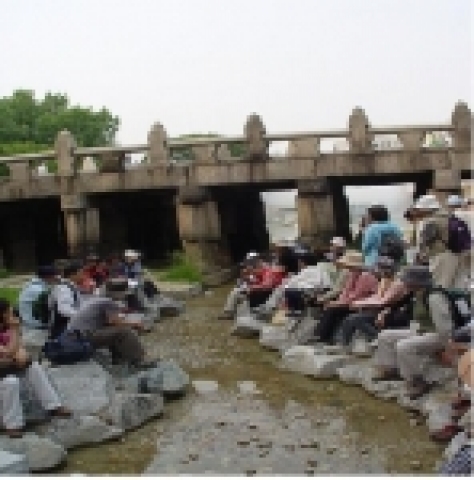 수표교 답사 모습(2005년)