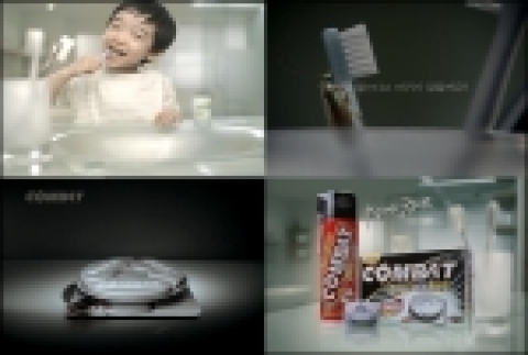 헨켈홈케어코리아의 컴배트 광고이미지 컷