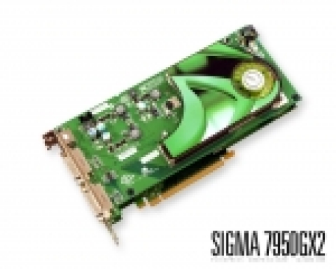 시그마컴은 NVIDIA기반으로 최고의 성능을 보여주는 ‘시그마 지포스 7950 GX2 1024MB’ 를 내놓았다.