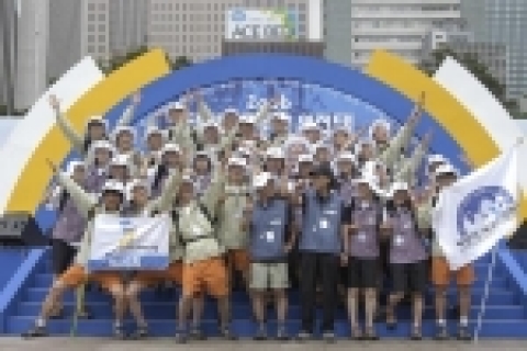 활기찬 모습의 문화원정대 발대식