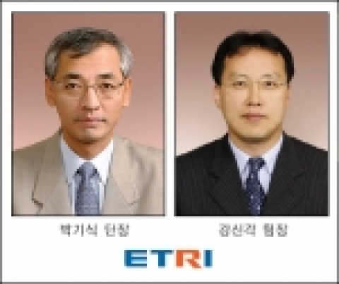ETRI 박기식 단장, 강신각 팀장