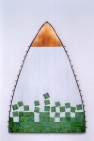 에르네스토 알바레스, Construction, 아크릴, 구리, 놋쇠, 나무, 110 x 75 cm
