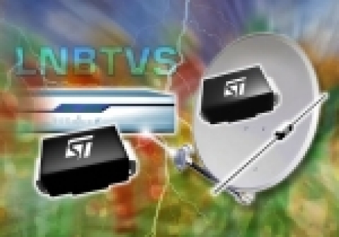 STMicroelectronics의 위성 셋톱박스용 프로텍션 IC인 LNBTVS 제품군