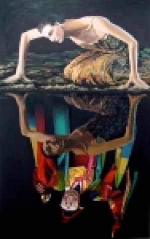 fatamorhana #2: the state of confusion, oil on canvas, 244x150cm, 2006.