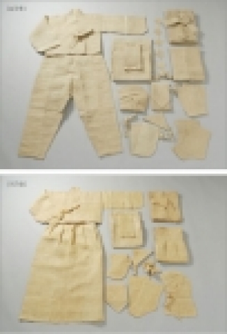 북포 수의 남여용 수직품