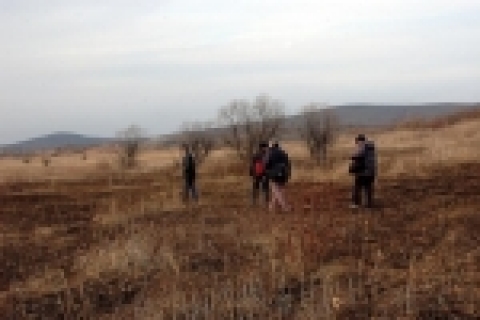연해주 우수리스크지구 루자놉스꼬예 발해주거지 조사모습