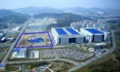 삼성전자 탕정 사업장 전경 (8라인 부지 표시)