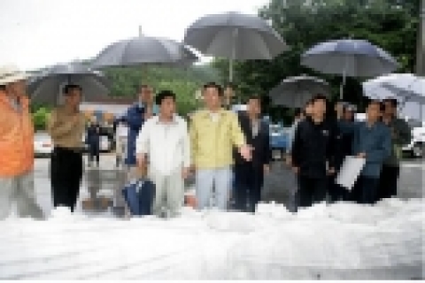 구지면 대암2리 대암제 현장
