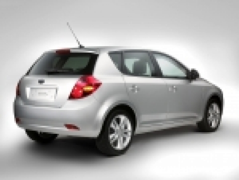 Kia Motors Corporation issued the first official photographs of its all-new family car -- code named