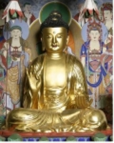 나주 심향사 극락보전 아미타불좌상(전라남도 유형문화재 제99호)