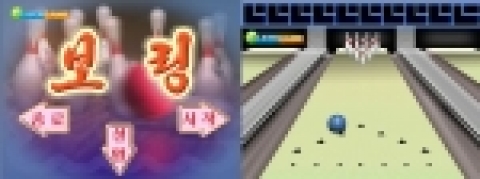 새롭게 선보이는 디바이스 다운로드 전용게임 '보링(볼링게임)' 북한에서 제작한 게임이다.