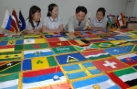 수출대명사 현대차, 세계 각국 국기 다 있다