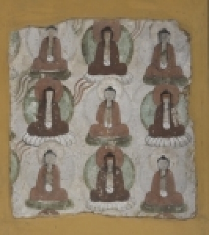 천불도 단편, 베제클릭 석굴사원, 투르판, 6-7세기