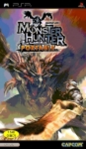 < 2006년 9월21일 발매예정의 PSP?용「몬스터헌터 포터블」의 패키지 이미지>