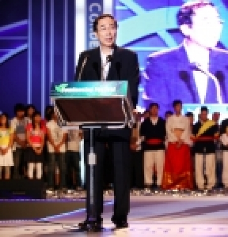 경동나비엔은 9월 1일콘덴싱 페스티벌을 개최, CI변경 및 비전 발표를 하는 경동나비엔 손연호 회장