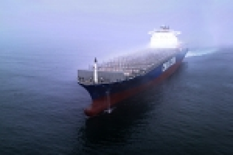 현대중공업이 예전에 건조한 프랑스 CMA-CGM사의 컨테이너선 자료사진.