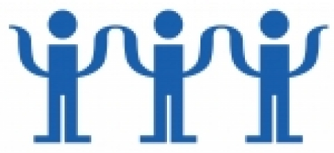 한국청소년연합의 새로운 캠페인 로고.”대한민국 청소년을 세계의 주역으로(청소년개발)“, ”청소년이 행복한 세상 만들기(청소년복지)“, 
