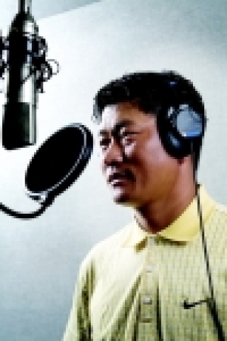 나이키 골프 프로콤보 V2 라디오 광고 녹음중인 최경주 프로