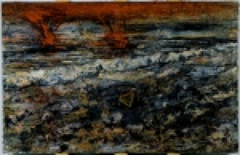 안젤름 키퍼, 멜랑콜리아, 2004, 캔버스에 아크릴, 유채, 납, 유제, 190×280cm