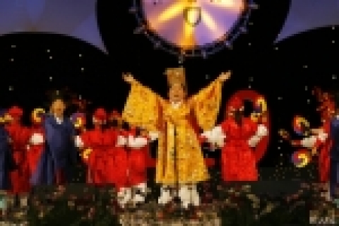 초등부 소방동요경연이 펼쳐지고 있다.