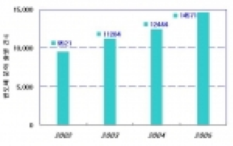 반도체 분야 연도별 특허출원 동향
