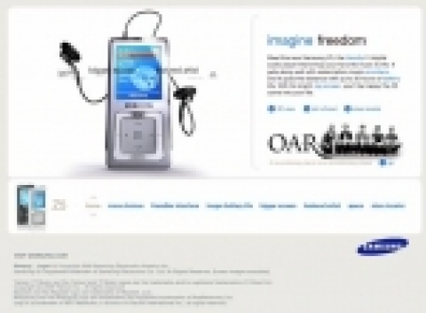 미국 웹 마케팅협회(Web Marketing Association)가 선정한 2006 전자업계 최우수 웹사이트로 뽑힌 삼성전자 MP3 플레이어 'Z5' 웹사이트 