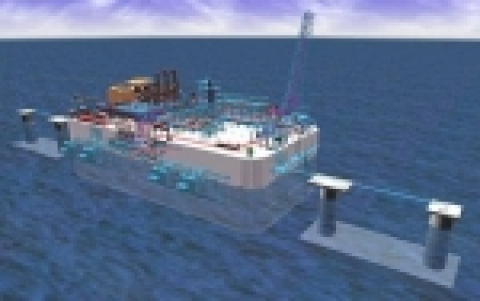 스페인 현지에서 최종 완성될 해저 LNG터미널 조감도.