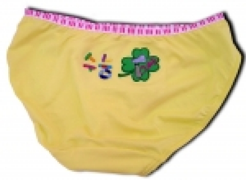 예스 행운의 자수 캐릭터로 만든 팬티