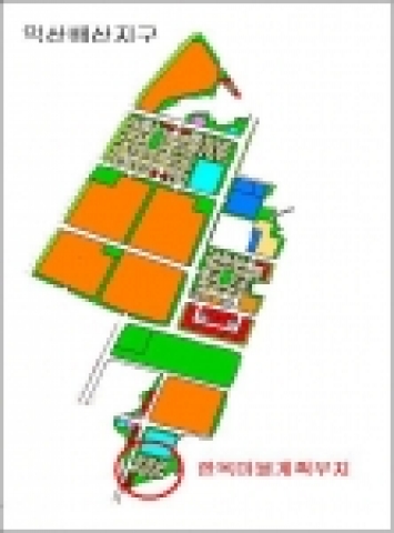 익산배산지구 전통한옥마을부지 위치도