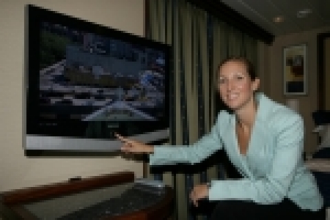 세계최대 호화유람선 '프리덤 오브 시'號 객실에 설치된 삼성 LCD TV