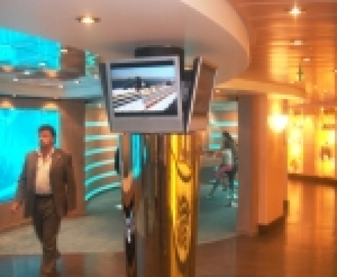 이탈리아 고급 호화유람선 MSC 뮤지카호에 설치된 삼성 LCD 모니터