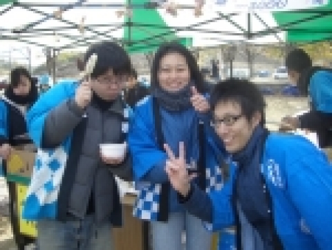 제일 많은 수의 일본학생들이 함께