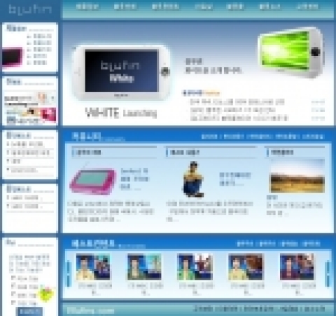 세계최초의 Win CE 기반 PMPC 블루핀의 인터넷 홈페이지