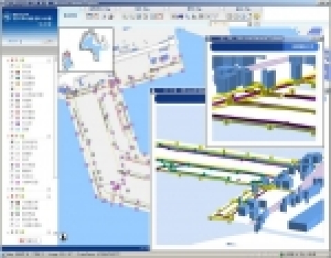 부산항 중앙부두 지하시설매설물도