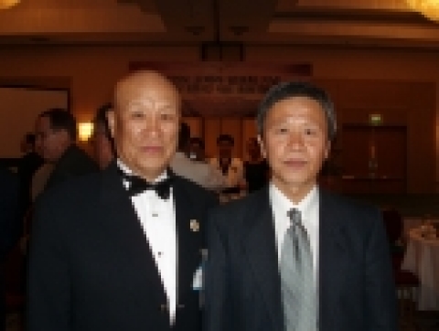 세계 무술지도자 협회 김용섭 총재와 나상만 교수