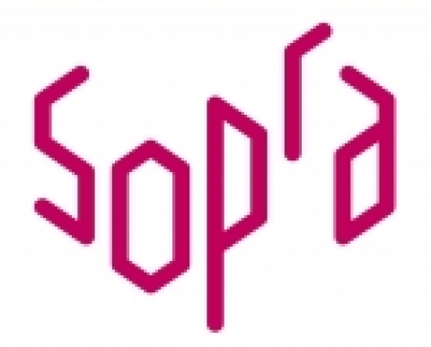 ‘통합 IT 서비스 브랜드 &#8211;소프라’ 의 로고
