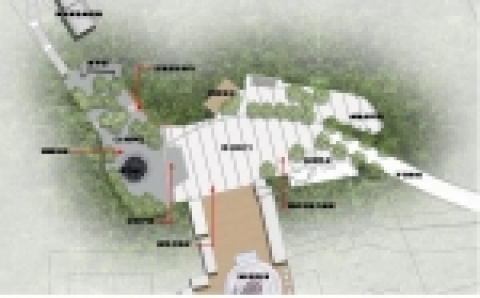 팔각정 조성계획도 