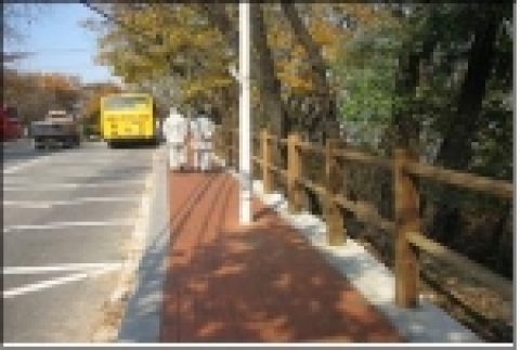 새로 설치할 목재휀스(4.1㎞)