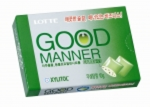 롯데제과가 선보인 ‘굿매너’껌