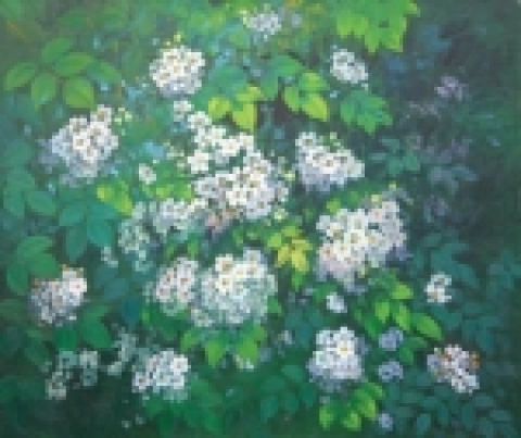 조경애 “찔레숲” (유화)