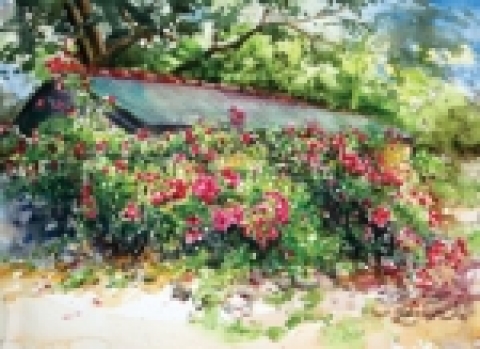 배남숙 “장미의 숲” (수채화)