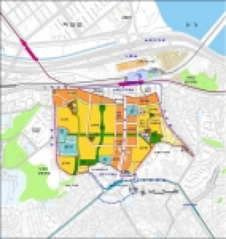 노량진 뉴타운지구 토지이용계획도