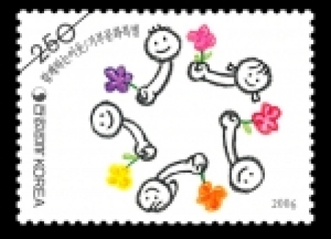 2006 세계우표디자인공모대회 일반부문 최우수작인 김한윤(한국)
