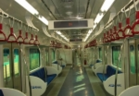 신형 전동차 내부 사진